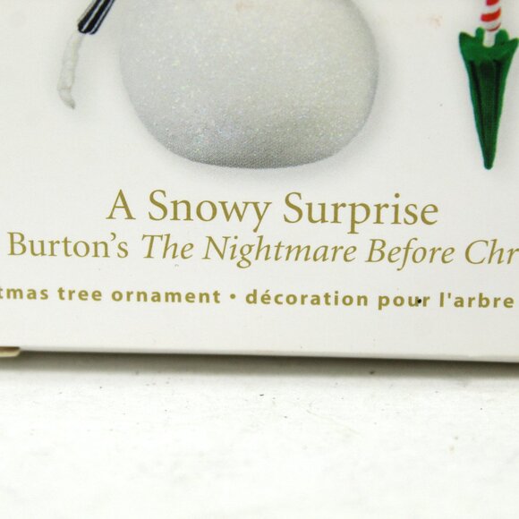HALLMARK KEEPSAKE ORNAMENT A SNOWY SURPRISE NIGHMARE BEFORE CHRISTMAS 2011 NIB - Picture 2 of 10